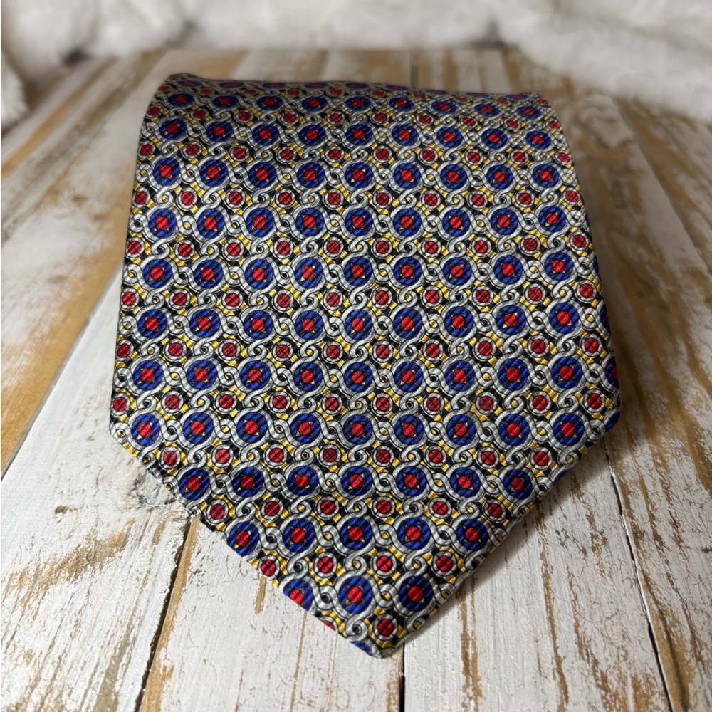 Robert Talbott Elegant Geometric Patterned Tie - image 1